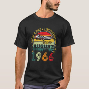 Camiseta Impresionante desde agosto de 1966 56 años de edad
