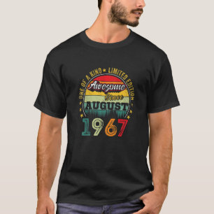 Camiseta Impresionante desde agosto de 1967 55 años de edad