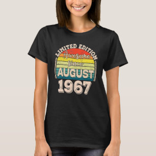 Camiseta Impresionante desde agosto de 1967 nacido en agost