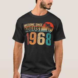 Camiseta Impresionante desde agosto de 1968 54 años de edad