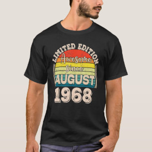 Camiseta Impresionante desde agosto de 1968 Nacido en Agost