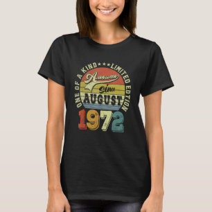 Camiseta Impresionante desde agosto de 1972 50 años de edad