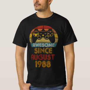 Camiseta Impresionante desde agosto de 1988, feliz jugador 