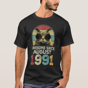 Camiseta Impresionante desde agosto de 1991 32 años de edad