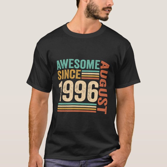 Camiseta Impresionante Desde Agosto De 1996 27 Años De Edad (Anverso)