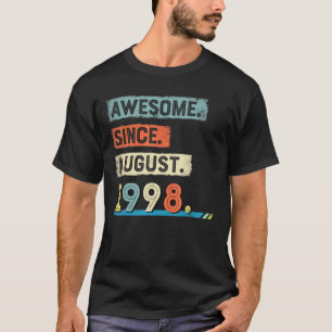 Camiseta Impresionante desde agosto de 1998 Hombres de cump
