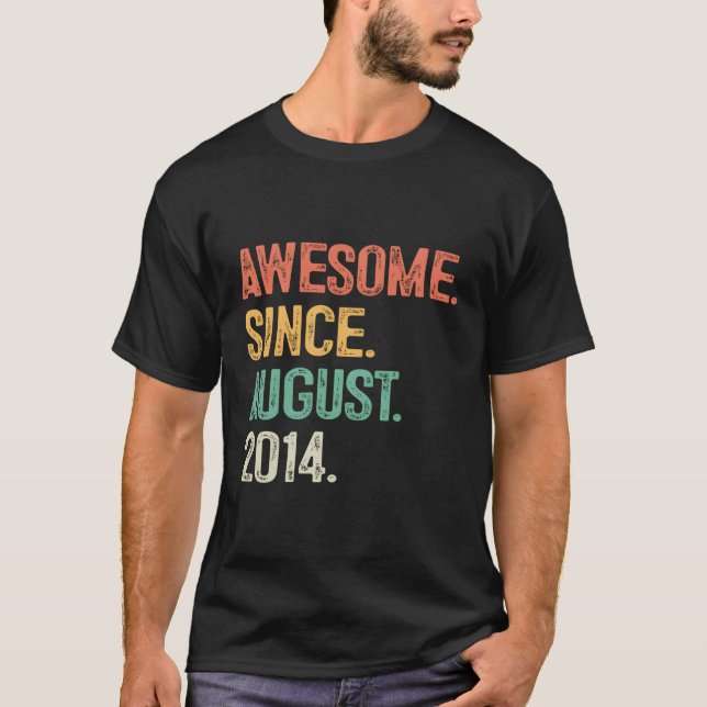 Camiseta Impresionante Desde Agosto De 2014 9.º (Anverso)