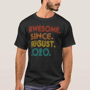 Camiseta Impresionante Desde Agosto De 2020 Vintage 2020 Na