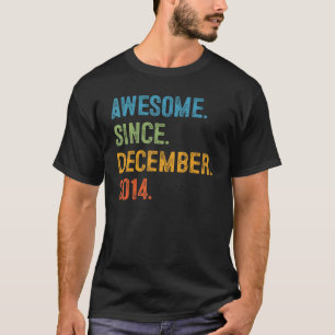 Camiseta Impresionante Desde Diciembre 2014 8 Cumpleaños  8