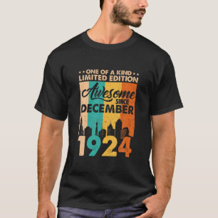 Camiseta Impresionante Desde Diciembre De 1924 Vintage Cump