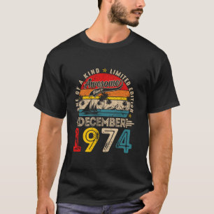 Camiseta Impresionante desde diciembre de 1974 Vintage Retr