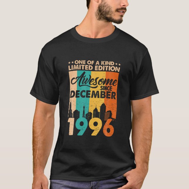 Camiseta Impresionante Desde Diciembre De 1996 Vintage 25º  (Anverso)