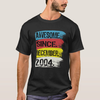 Camiseta Impresionante Desde Diciembre De 2004 18 Años Feli
