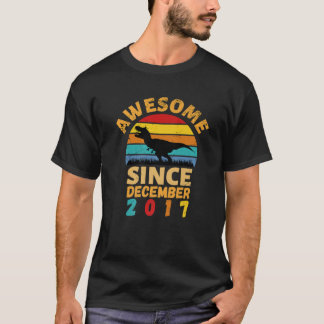 Camiseta Impresionante Desde Diciembre De 2017 Vintage Cuar