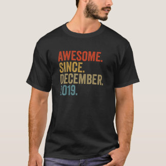 Camiseta Impresionante Desde Diciembre De 2019 3.ª Vintage