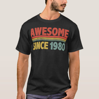 Camiseta Impresionante desde el año de nacimiento de 1980