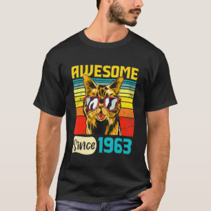 Camiseta Impresionante desde el cumpleaños 59 del gato de 1