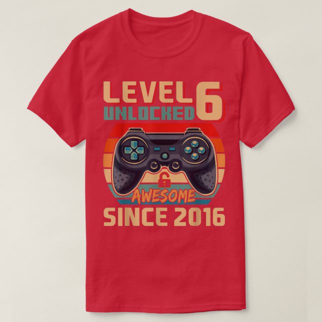 Camiseta Impresionante desde el videojuego 2016 6th Bday Le (Diseño del anverso)