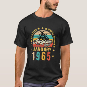 Camiseta Impresionante Desde Enero De 1965 Vintage 57º Cump