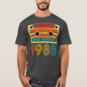 Camiseta Impresionante desde enero de 1988 36 años de edad