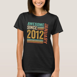 Camiseta Impresionante desde enero de 2012 11º cumpleaños 1