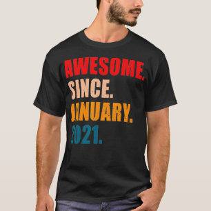 Camiseta Impresionante desde enero de 2021 Vieja Bi Persona