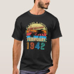 Camiseta Impresionante Desde Febrero De 1942 80Th Birthday<br><div class="desc">Increíble desde febrero de 1942 80th Birthday Limited Edition</div>