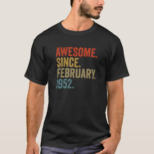 Camiseta Impresionante Desde Febrero De 1952 70ª Vintage De
