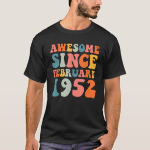 Camiseta Impresionante desde febrero de 1952 Hippie Retro G