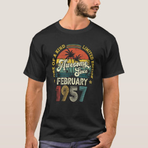 Camiseta Impresionante desde febrero de 1957 Vintage 65th B