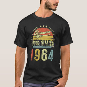 Camiseta Impresionante desde febrero de 1964 Viejo cumpleañ