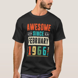 Camiseta Impresionante desde febrero de 1966 55 años de eda
