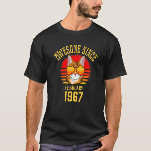 Camiseta Impresionante desde febrero de 1967 56º gato por c