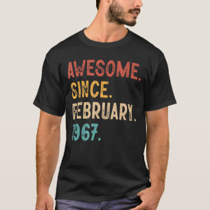 Camiseta Impresionante desde febrero de 1967 56 años de eda
