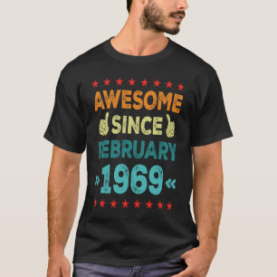 Camiseta Impresionante desde febrero de 1969 54 años de eda