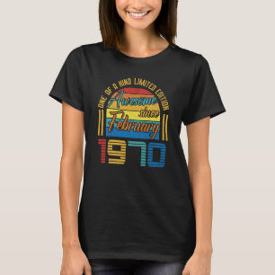 Camiseta Impresionante desde febrero de 1970 53 años de eda