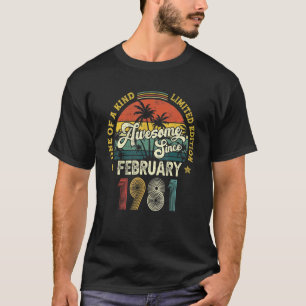 Camiseta Impresionante desde febrero de 1981 Vintage 41º cu