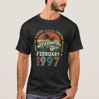 Camiseta Impresionante Desde Febrero De 1997 Vintage 25º Cu