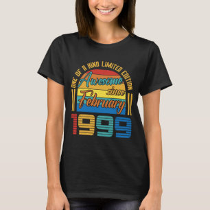Camiseta Impresionante desde febrero de 1999 24 años de eda