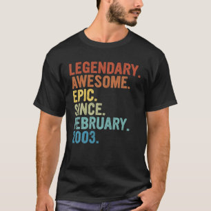 Camiseta Impresionante Desde Febrero De 2003 20º Clásico De