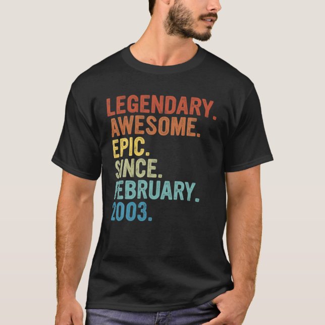 Camiseta Impresionante Desde Febrero De 2003 20º Clásico De (Anverso)