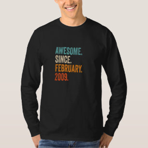 Camiseta Impresionante desde febrero de 2009 14º cumpleaños