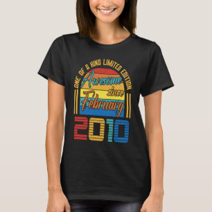 Camiseta Impresionante desde febrero de 2010 13 años de eda