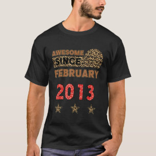 Camiseta Impresionante desde febrero de 2013 Leopard Print