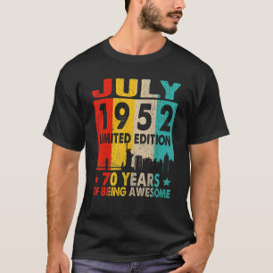 Camiseta Impresionante desde julio de 1952 70º Período de V
