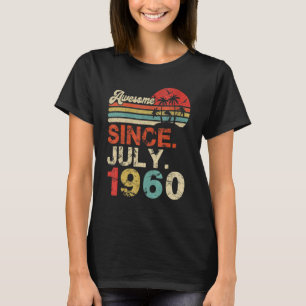 Camiseta Impresionante desde julio de 1960, año del 62º cum