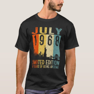 Camiseta Impresionante desde julio de 1968 54º Nacimiento d