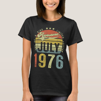 Camiseta Impresionante desde julio de 1976 Vintage 46th Bir
