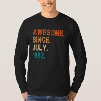 Camiseta Impresionante desde julio de 1982 40 cumpleaños vi