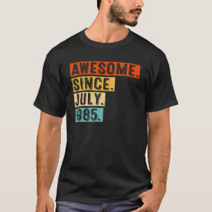 Camiseta Impresionante desde julio de 1985 Viejo cumpleaños
